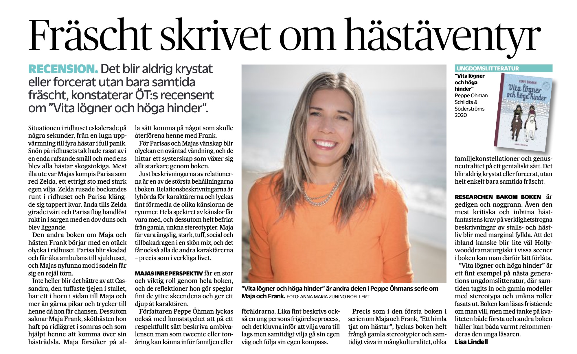 Recension av Vita lögner och höga hinder