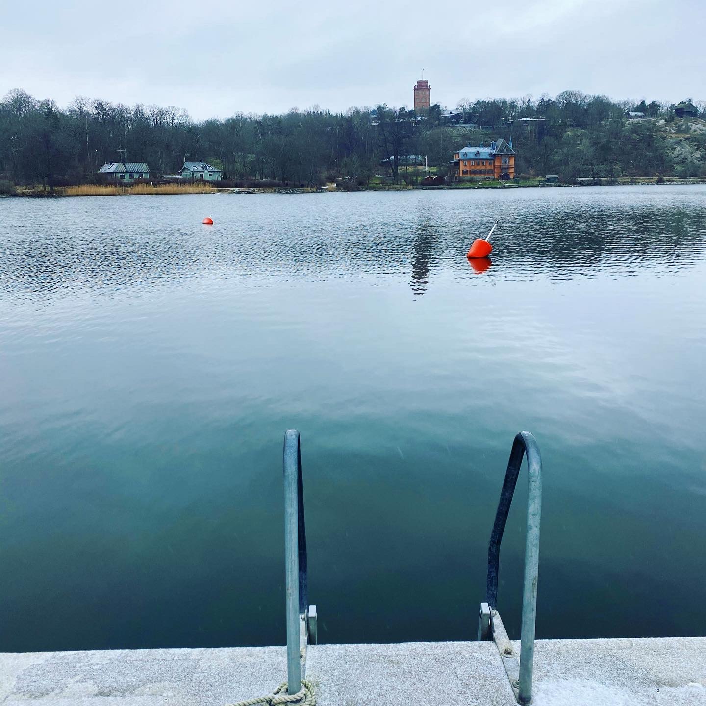 Vinterbad i Stockholm och ett farväl