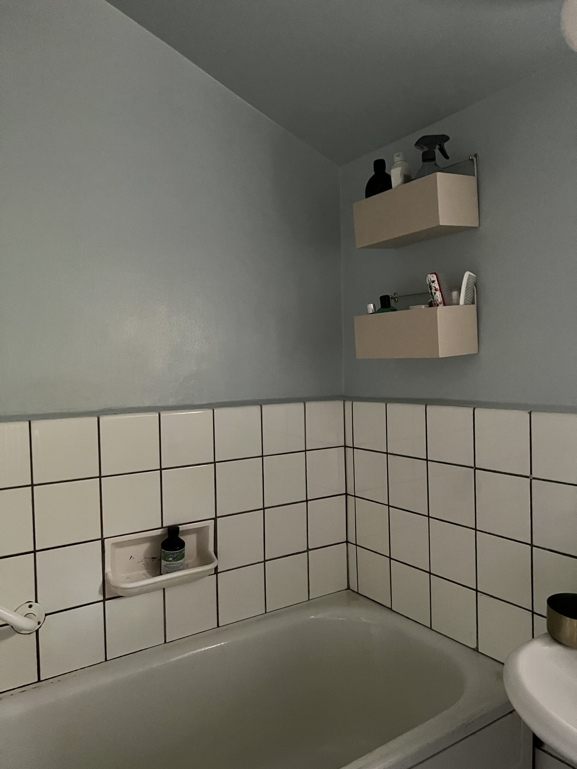 Badrum, kakel och färg