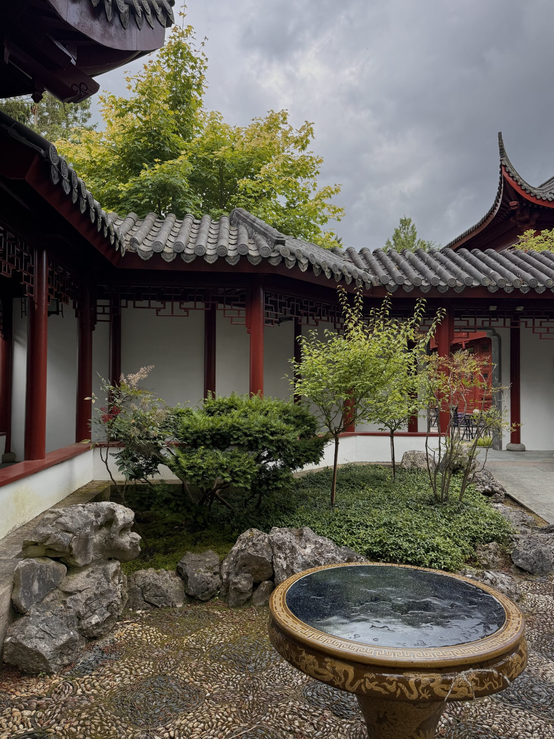 Drömsk botanisk trädgård