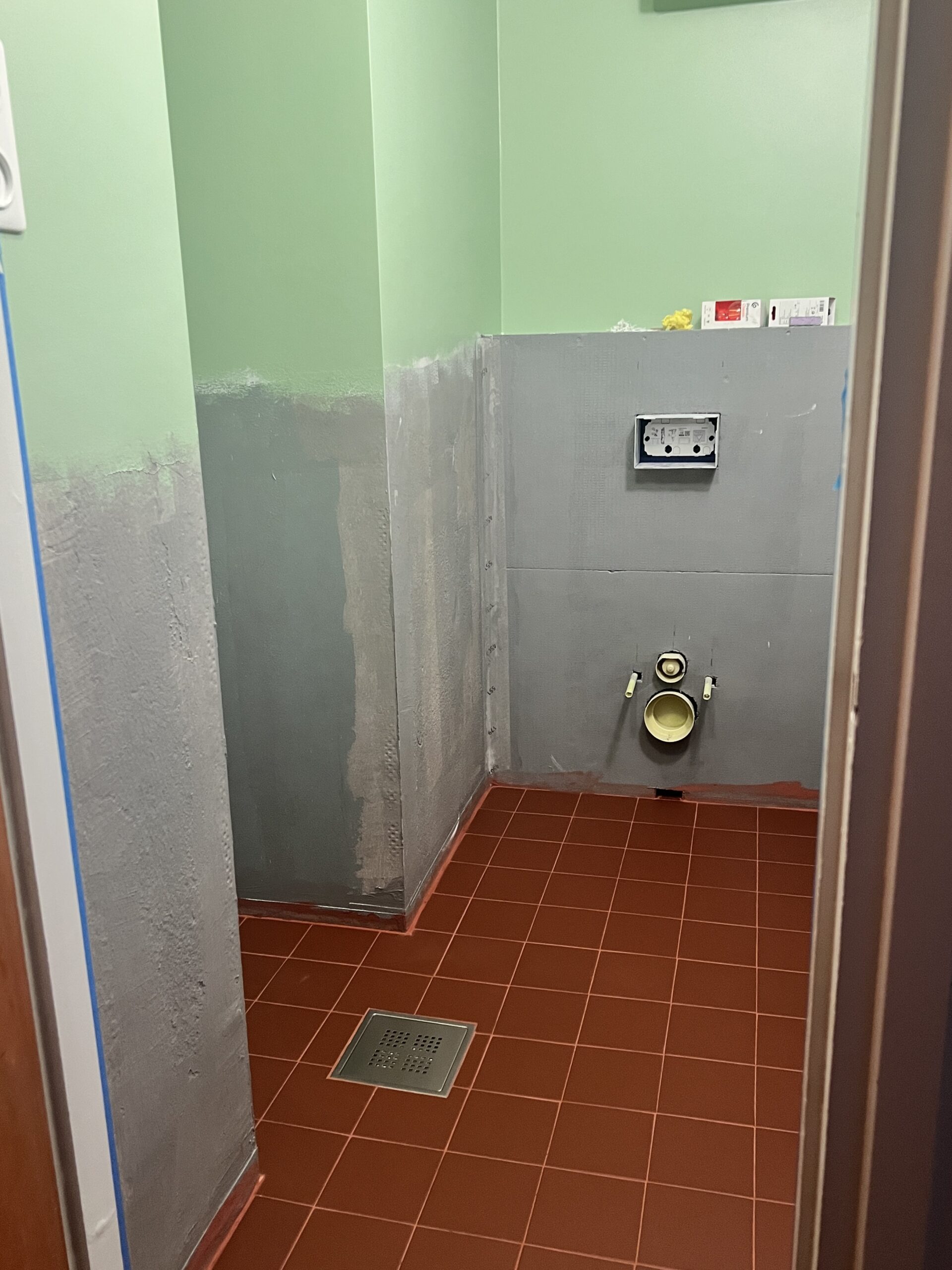 Update on the toilet renovation