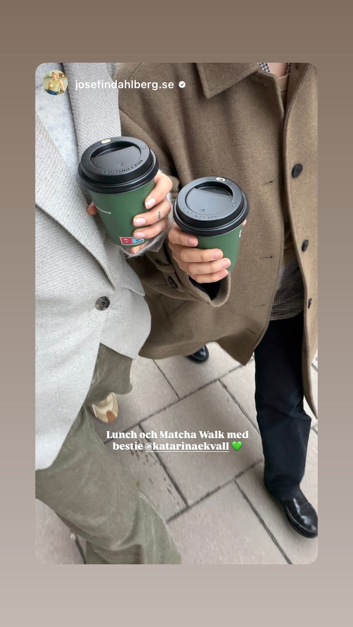 Matcha på lunchen