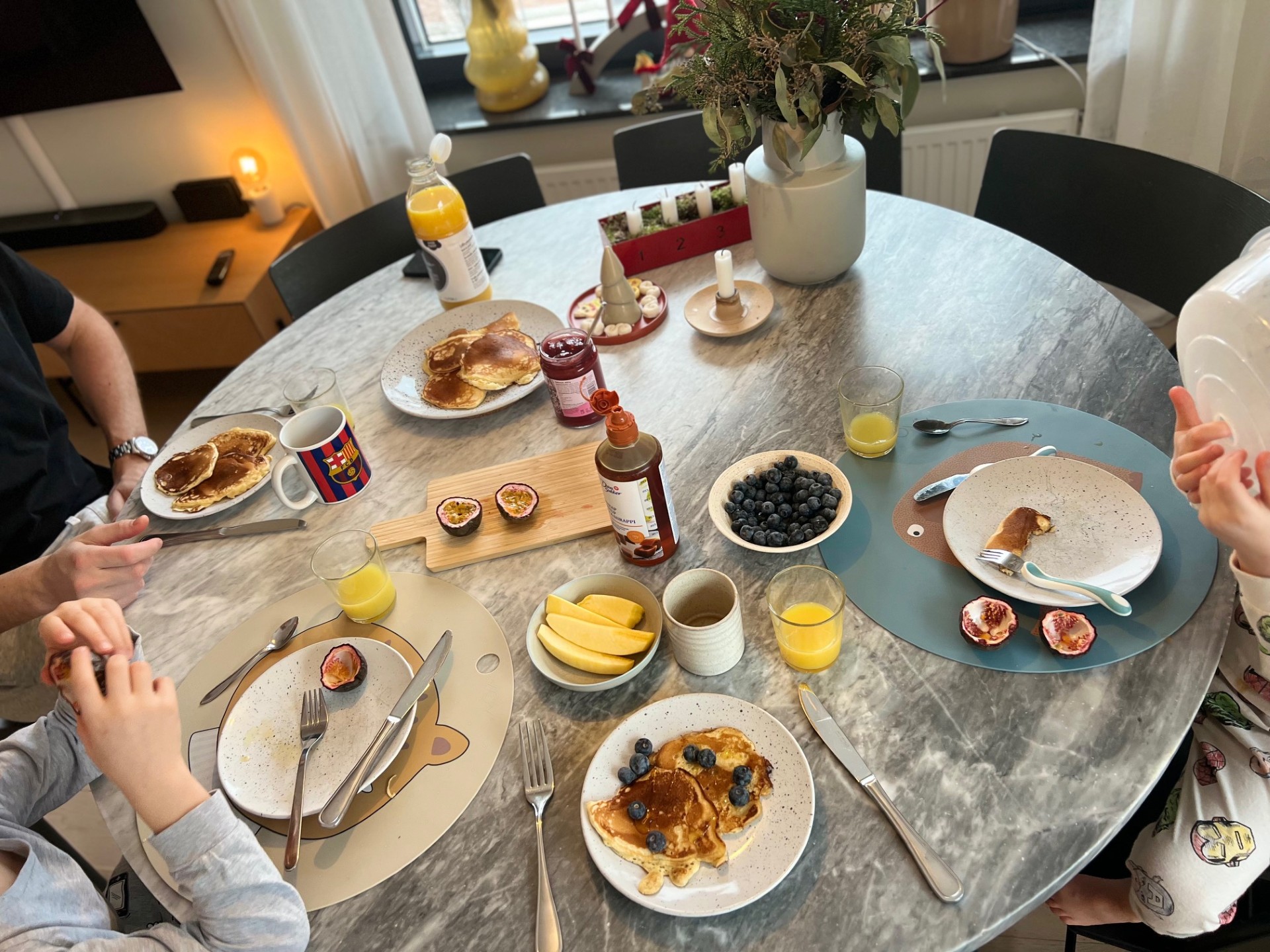 Mat, nya vanor och att vara här och nu