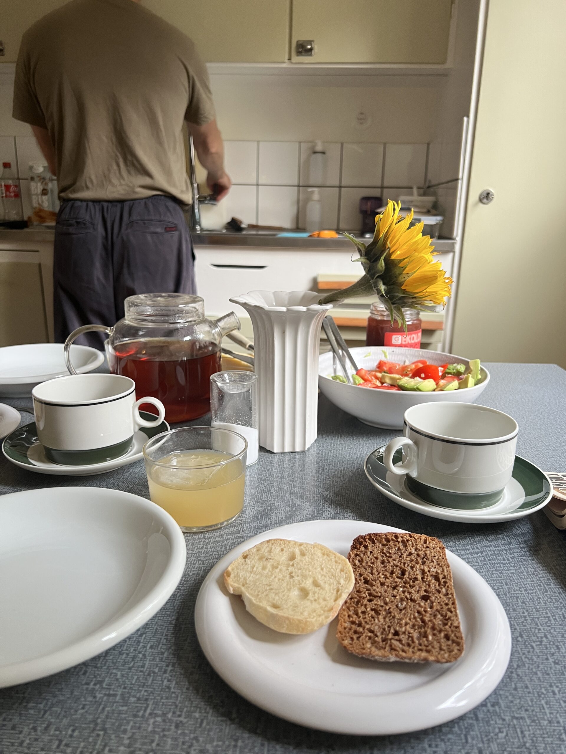 En lördagsfrukost med ett rör Treo